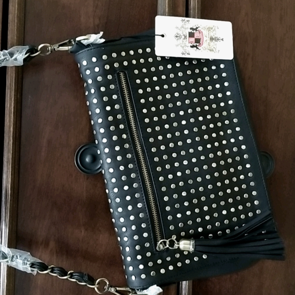 Urban Expressions studded black shoulder bag
